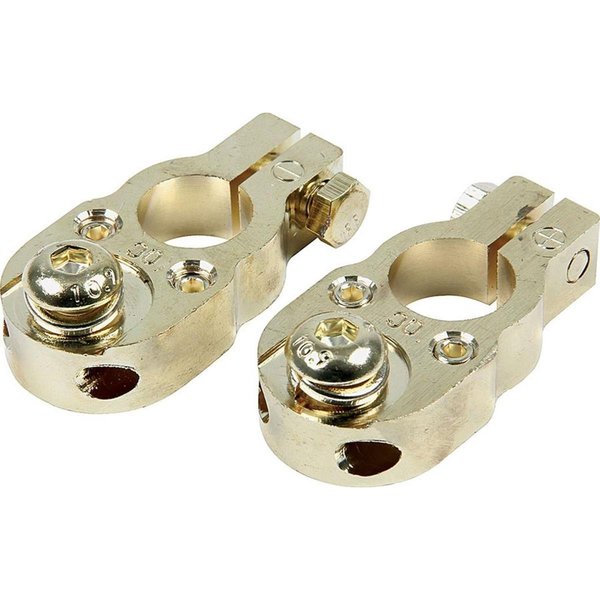 Allstar Top-Mount Battery Terminals; Gold ALL76120